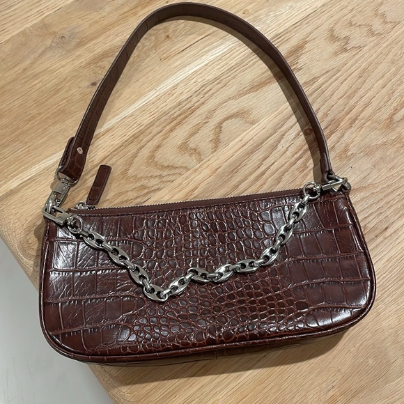 BY FAR Brown Crocodile Rachel bag - Picture 8 of 13